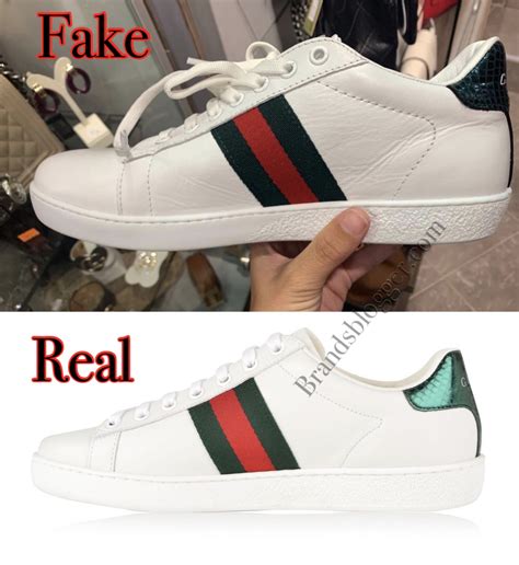 gucci ace leather sneaker replica|Real vs Fake .